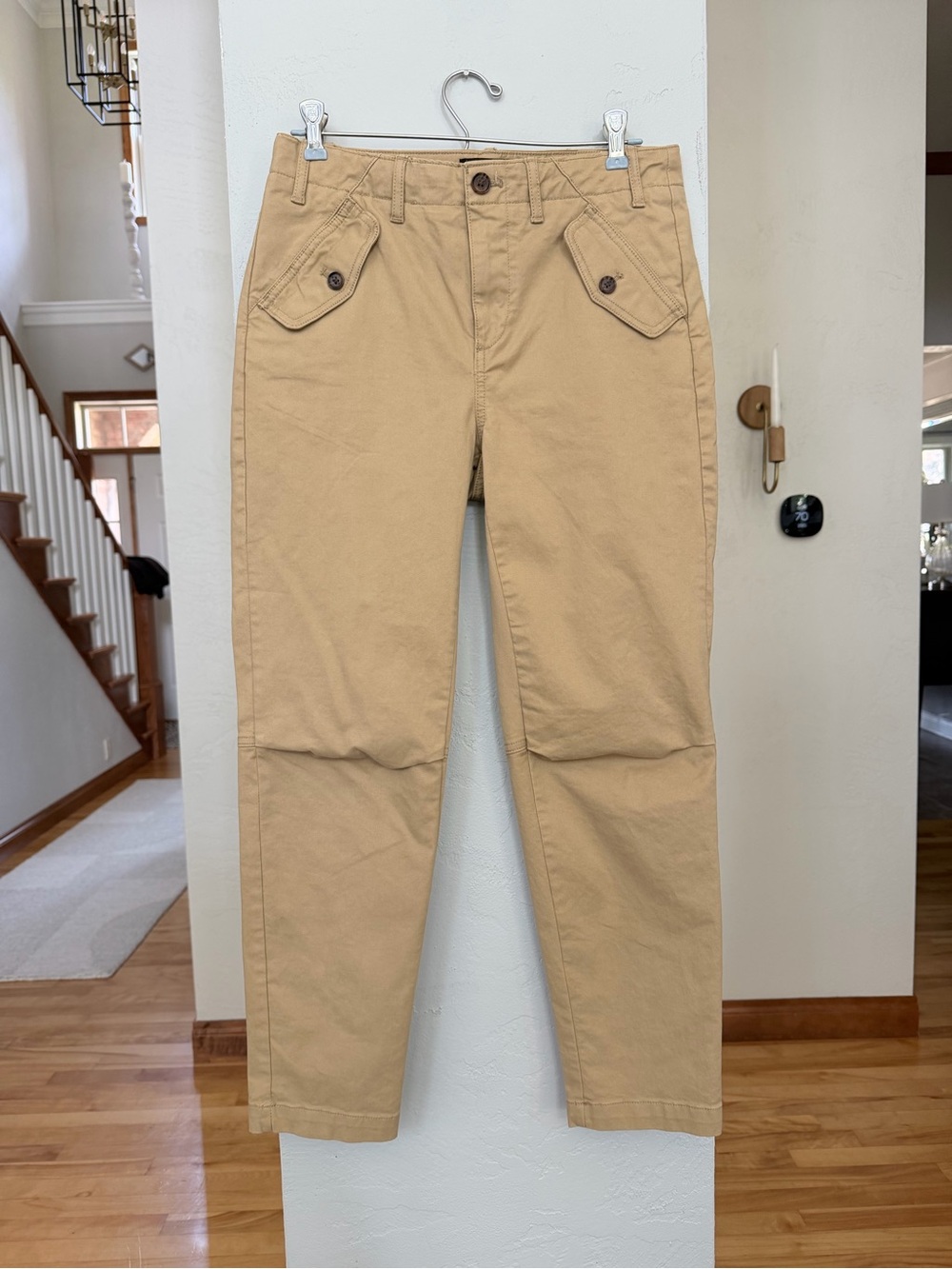 Banana Republic Factory Straight-Leg Chino Pants in Khaki